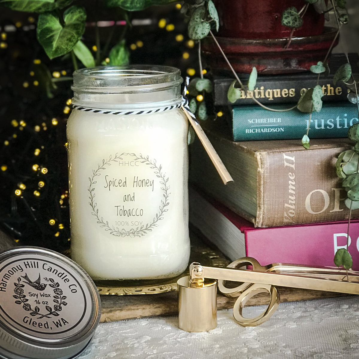 Tonka and Oud Soy Candles, beautifully scented, hand poured Harmony