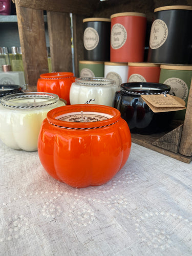 15.2 oz Pumpkin Glass Soy Candle, 2-wick