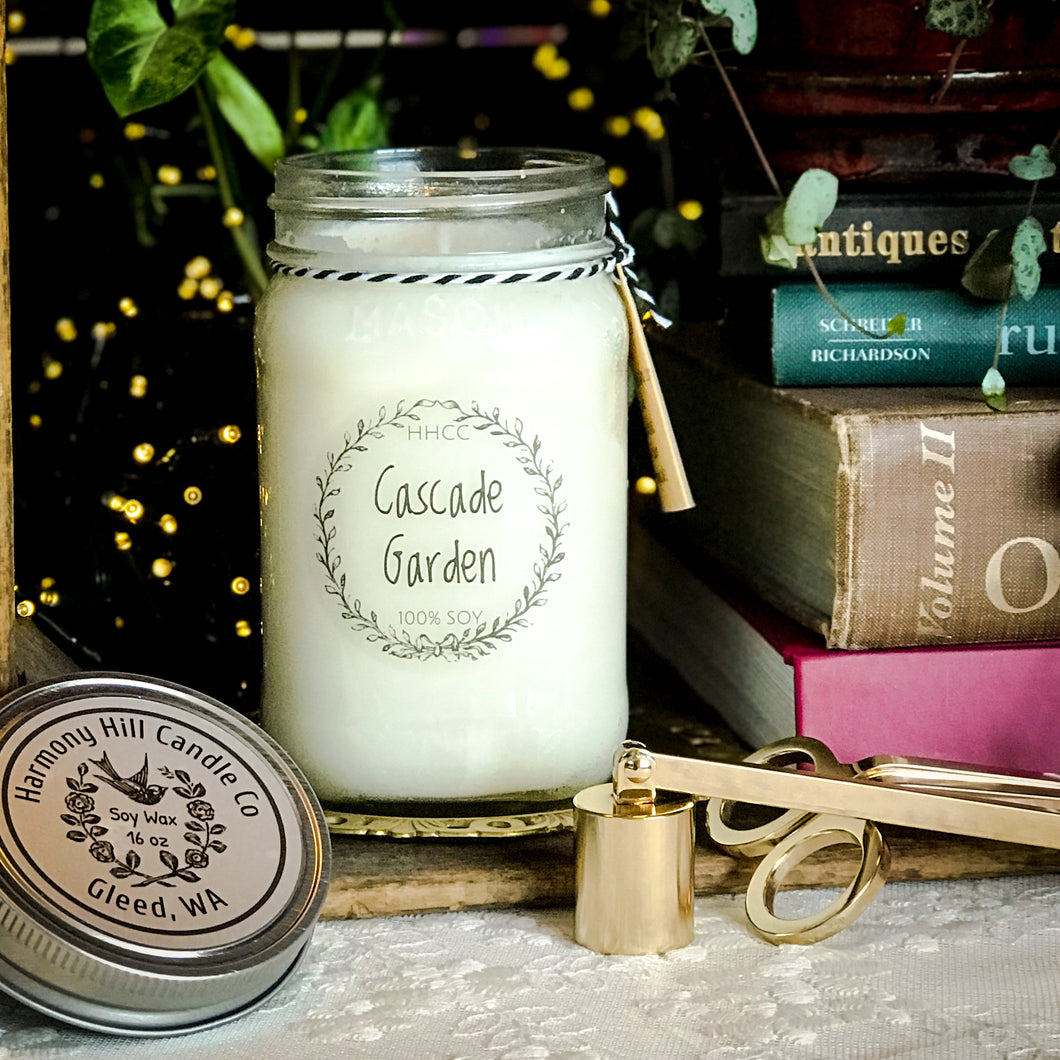 Cascade Garden scented Soy Candles