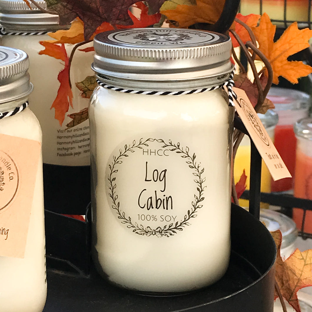 Log cabin Soy Candles