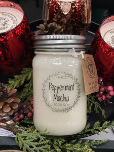 Peppermint Mocha Soy Candles