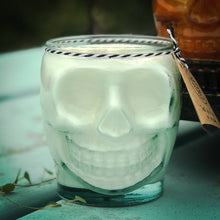 Load image into Gallery viewer, Skull candles —100% soy wax in recycled glass.
