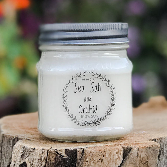 Sea Salt and Orchid Soy Candles